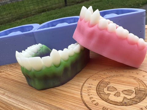 Vampire Teeth Wax Melt Silicone Mold - Designed with a Twist - Top quality silicone molds made in the UK.
