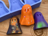 Ghost Wax Melt Silicone Mold - Flat Back - Designed with a Twist - Top quality silicone molds made in the UK.