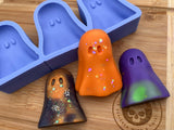 Ghost Wax Melt Silicone Mold - Flat Back - Designed with a Twist - Top quality silicone molds made in the UK.