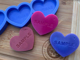 Heart Sample Wax Melt Silicone Mold - Designed with a Twist - Top quality silicone molds made in the UK.