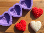 Rose Heart Wax Melt Silicone Mold - Designed with a Twist - Top quality silicone molds made in the UK.