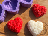 Rose Heart Wax Melt Silicone Mold
