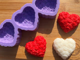 Rose Heart Wax Melt Silicone Mold