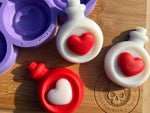 Love Potion Bottle Wax Melt Silicone Mold - Designed with a Twist - Top quality silicone molds made in the UK.