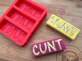C*NT Wax Melt Silicone Mold - Designed with a Twist - Top quality silicone molds made in the UK.