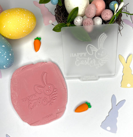 Easter Stamp (Design 1), Easter Fondant/Clay Stamp. - Designed with a Twist - Top quality silicone molds made in the UK.