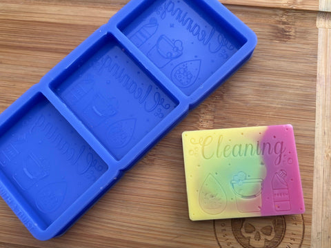 Micro Cleaning Slab Silicone Mold - Designed with a Twist - Top quality silicone molds made in the UK.