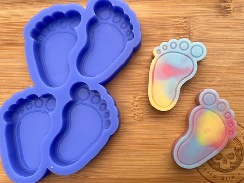 Baby Foot Print Wax Melt Silicone Mold