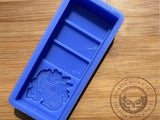 Sleepy Dragon Snapbar Silicone Mold - Designed with a Twist - Top quality silicone molds made in the UK.