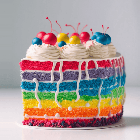 Rainbow Cake Fragrance Oil - Designed with a Twist - Top quality silicone molds made in the UK.