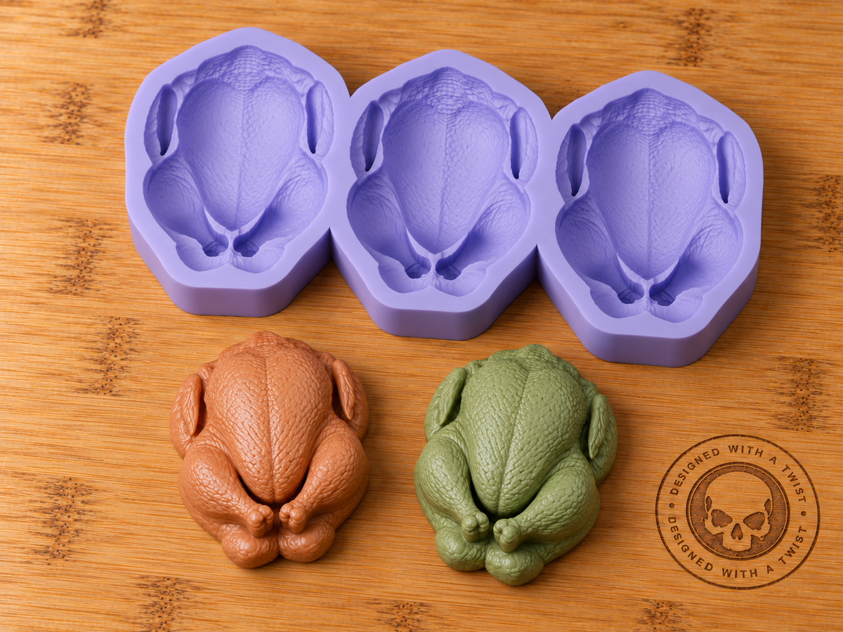 3d Turkey Silicone Mold - 3 Cavities