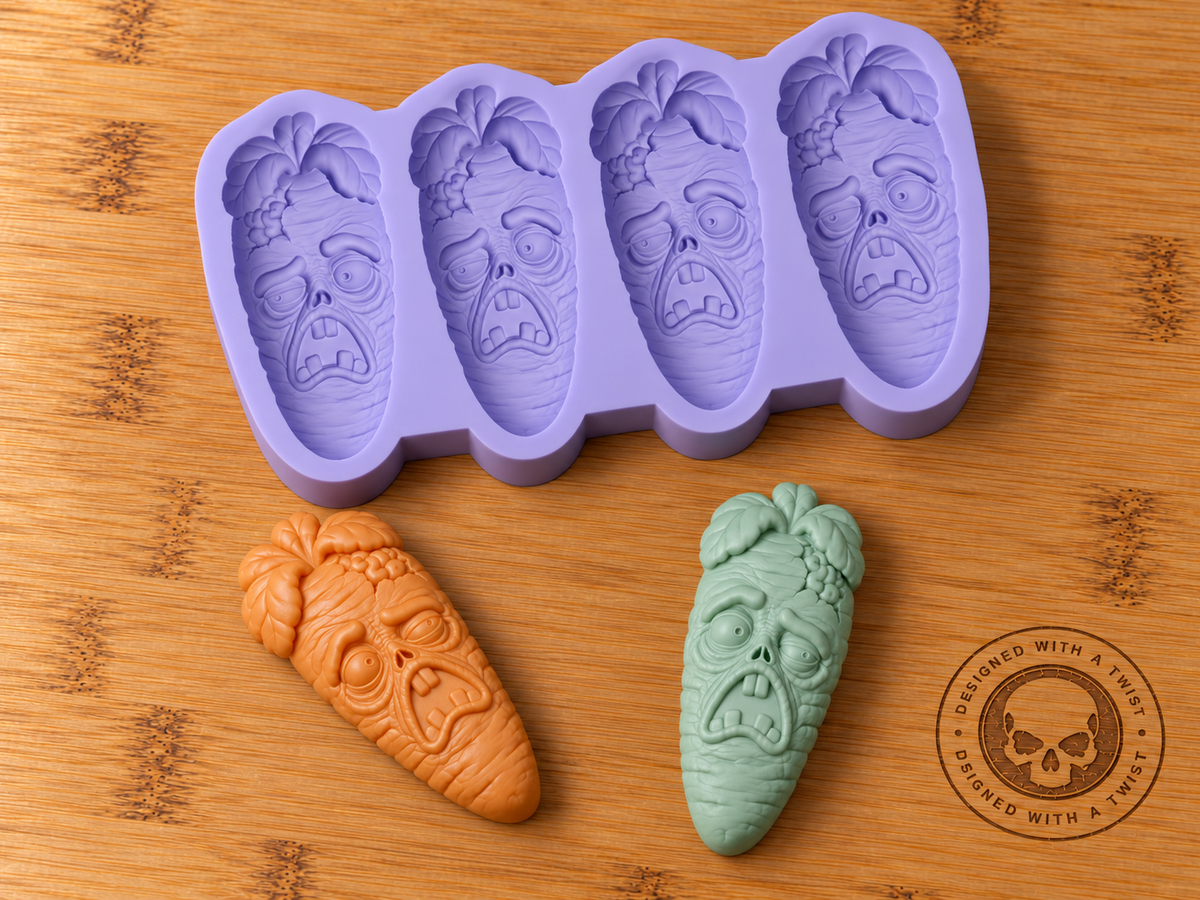 Zombie Carrots Silicone Mold - 4 Cavities