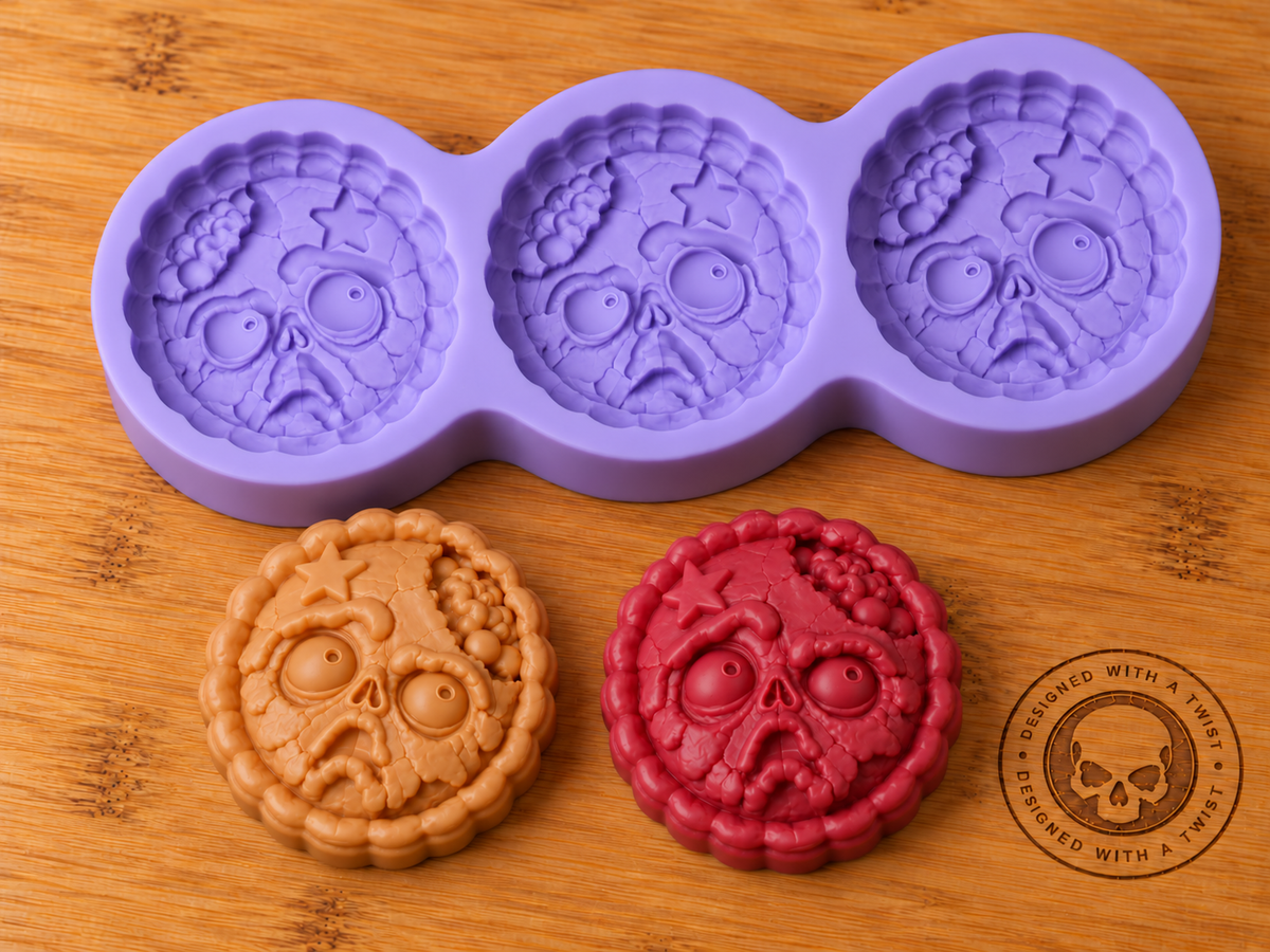 Zombie Mince Pie Silicone Mold - 3 Cavities
