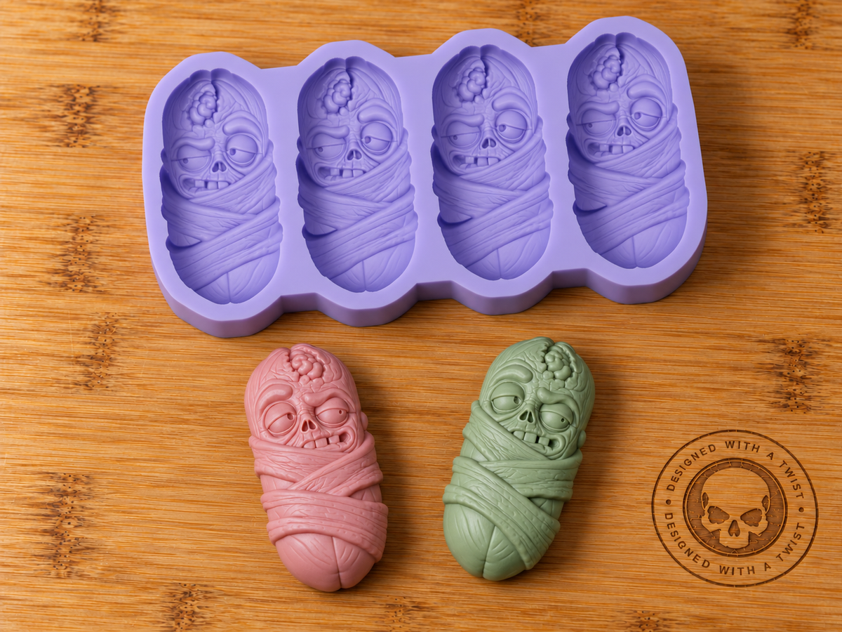 Zombie Pigs in Blankets Silicone Mold - 4 Cavities