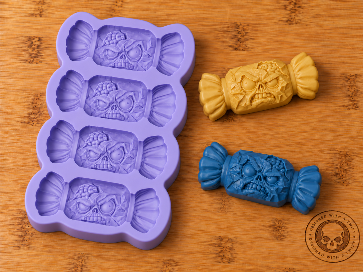 Zombie Sweeties Silicone Mold - 4 Cavities