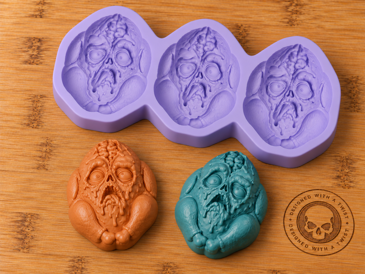 Zombie Turkey Silicone Mold - 4 Cavities