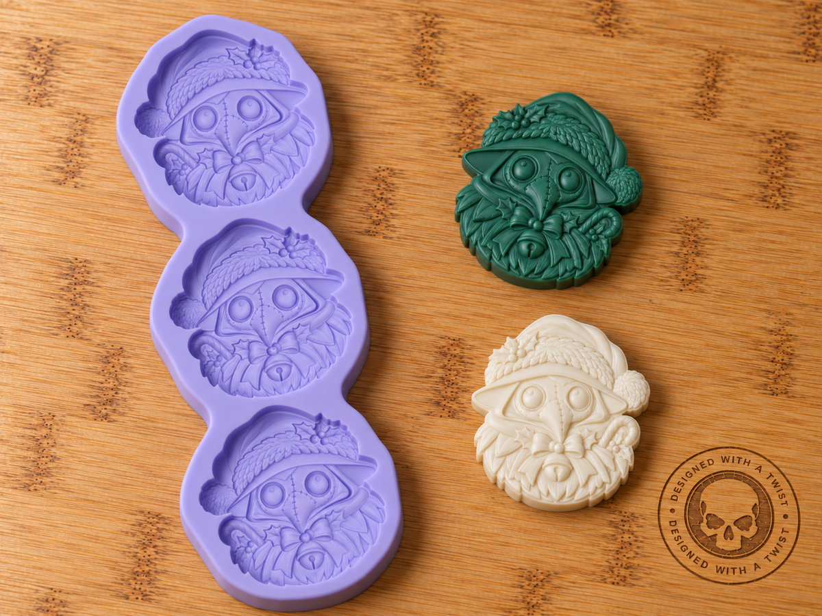 Plague Doctor 3d Silicone Mold - 3 Cavities