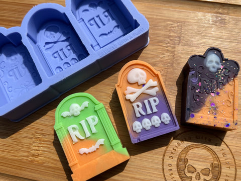 3D Tombstone Wax Melt Silicone Mold