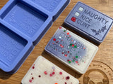 Naughty Nice List Wax Melt Silicone Mold - Designed with a Twist - Top quality silicone molds made in the UK.