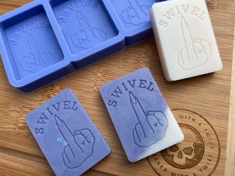 Swivel Wax Melt Silicone Mold - Designed with a Twist - Top quality silicone molds made in the UK.