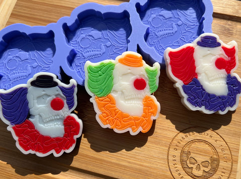The Clown Wax Melt Silicone Mold - Designed with a Twist - Top quality silicone molds made in the UK.