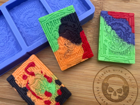 Carnival of Nightmares Wax Melt Silicone Mold - Designed with a Twist - Top quality silicone molds made in the UK.