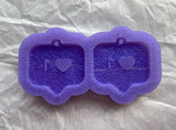 Like Earring Silicone Mold - Designed with a Twist  - Top quality silicone molds made in the UK.