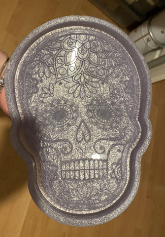 Sugar Skull Tray Silicone Mold - Designed with a Twist  - Top quality silicone molds made in the UK.