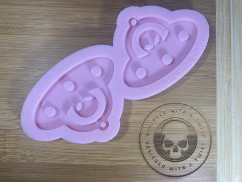 Spaceship Earring Silicone Mold - Designed with a Twist  - Top quality silicone molds made in the UK.