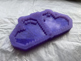 Digital Heart Earring Silicone Mold - Designed with a Twist  - Top quality silicone molds made in the UK.