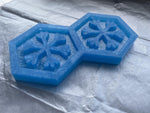 Snowflake Hexagon Earring Silicone Mold - Designed with a Twist  - Top quality silicone molds made in the UK.