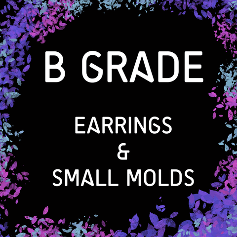 B GRADE EARRING/SMALL MOLDS - Designed with a Twist  - Top quality silicone molds made in the UK.