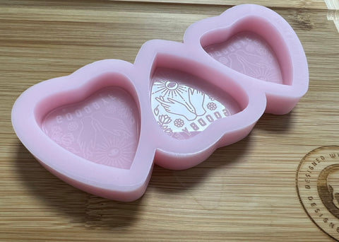 Planchette Wax Melt Silicone Mold - Designed with a Twist  - Top quality silicone molds made in the UK.