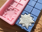 3d Starflake Snapbar Silicone Mold - Designed with a Twist  - Top quality silicone molds made in the UK.
