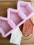 Gingerbread House Wax Melt Silicone Mold - Designed with a Twist  - Top quality silicone molds made in the UK.