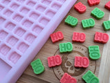Ho Ho Ho Scrape n Scoop Wax Tray Silicone Mold - Designed with a Twist  - Top quality silicone molds made in the UK.