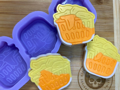 Laundry Basket Wax Melt Silicone Mold - Designed with a Twist  - Top quality silicone molds made in the UK.