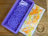 Honeycomb Bee Snapbar Silicone Mold - Designed with a Twist  - Top quality silicone molds made in the UK.