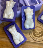 Goddess Torso Melt Silicone Mold - Designed with a Twist  - Top quality silicone molds made in the UK.