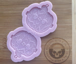 Cute Pumpkin Earring Silicone Mold - Designed with a Twist  - Top quality silicone molds made in the UK.