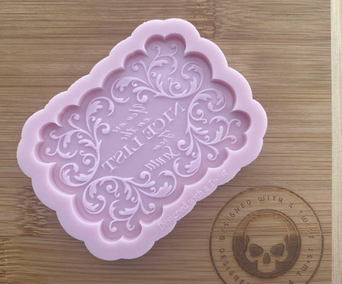 Nice List Token Silicone Mold - Designed with a Twist  - Top quality silicone molds made in the UK.