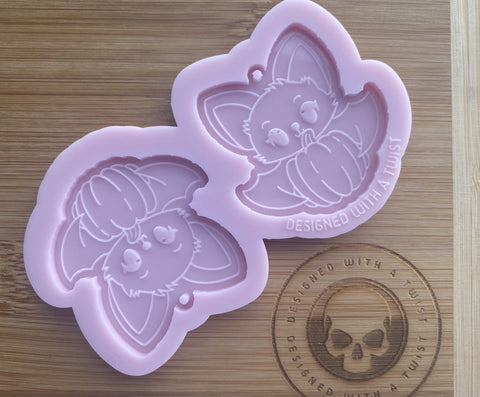 Halloween Bat Earring Silicone Mold - Designed with a Twist  - Top quality silicone molds made in the UK.