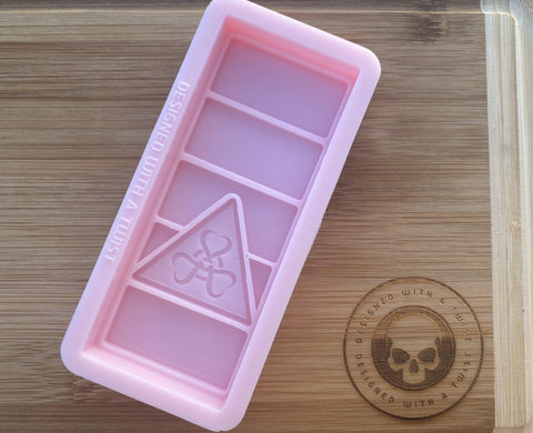 Hazardous Love Snapbar Silicone Mold - Designed with a Twist  - Top quality silicone molds made in the UK.