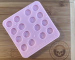 Valentine Hearts Stud Earring Silicone Mold - Designed with a Twist  - Top quality silicone molds made in the UK.