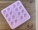 Valentine Hearts Stud Earring Silicone Mold - Designed with a Twist  - Top quality silicone molds made in the UK.