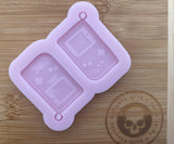 Game Boy Earring Silicone Mold - Designed with a Twist  - Top quality silicone molds made in the UK.