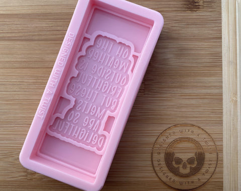 These Melts Are Delightful Snapbar Silicone Mold - Designed with a Twist  - Top quality silicone molds made in the UK.