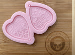 Planchette Earring Silicone Mold - Designed with a Twist  - Top quality silicone molds made in the UK.