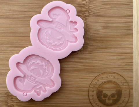 Pumpkin Earring Silicone Mold - Designed with a Twist  - Top quality silicone molds made in the UK.