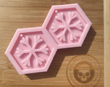Snowflake Hexagon Earring Silicone Mold - Designed with a Twist  - Top quality silicone molds made in the UK.